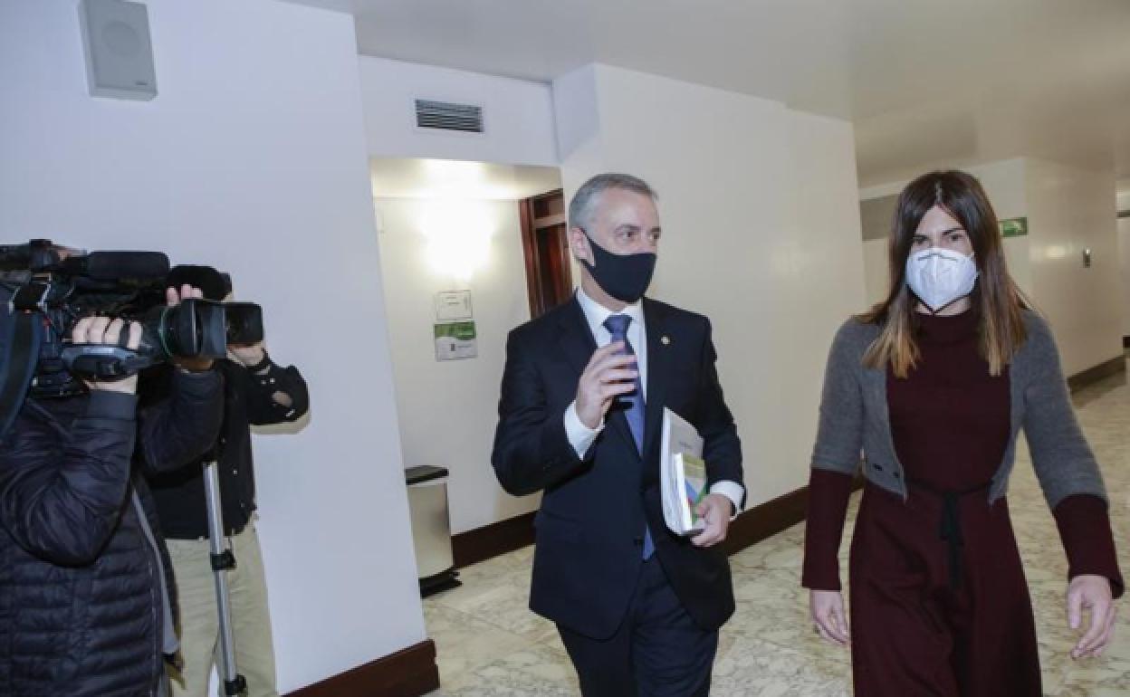 Urkullu se ha reunido con la portavoz parlamentaria de Elkarrekin Podemos-IU.