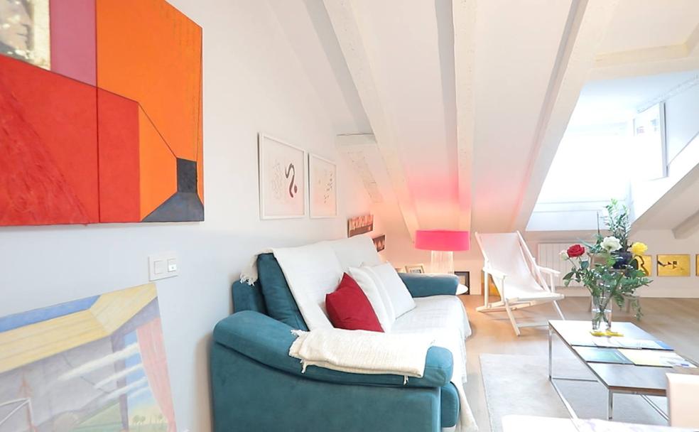 Gipuzkoa exclusiva: El ático con más arte de la Plaza Gipuzkoa