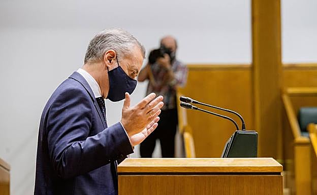 Urkullu denuncia que se «estigmatiza» a Euskadi por encabezar los contagios en la cuarta ola