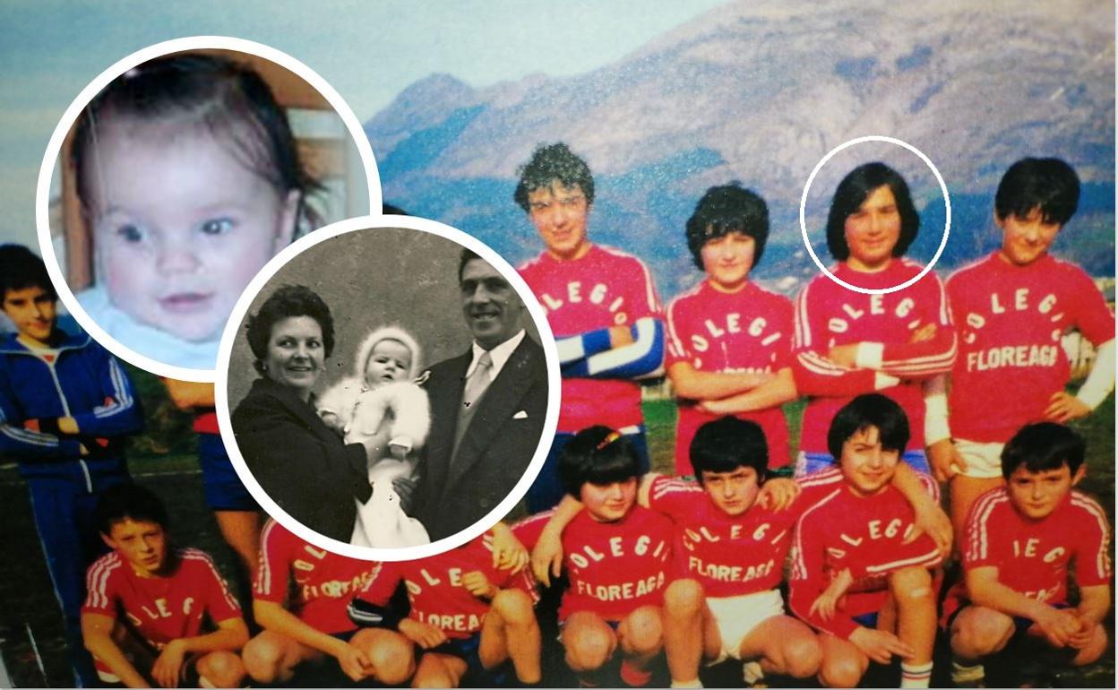 Piris -en el círculo-, con su equipo el Floreaga, en la foto hecha horas antes de que le estallara una bomba de ETA. Patricia Rzaca, de siete meses, es la víctima mortal del 11-M más joven. Begoña Urroz -víctima del DRIL- con sus padres en una fotografía familiar.