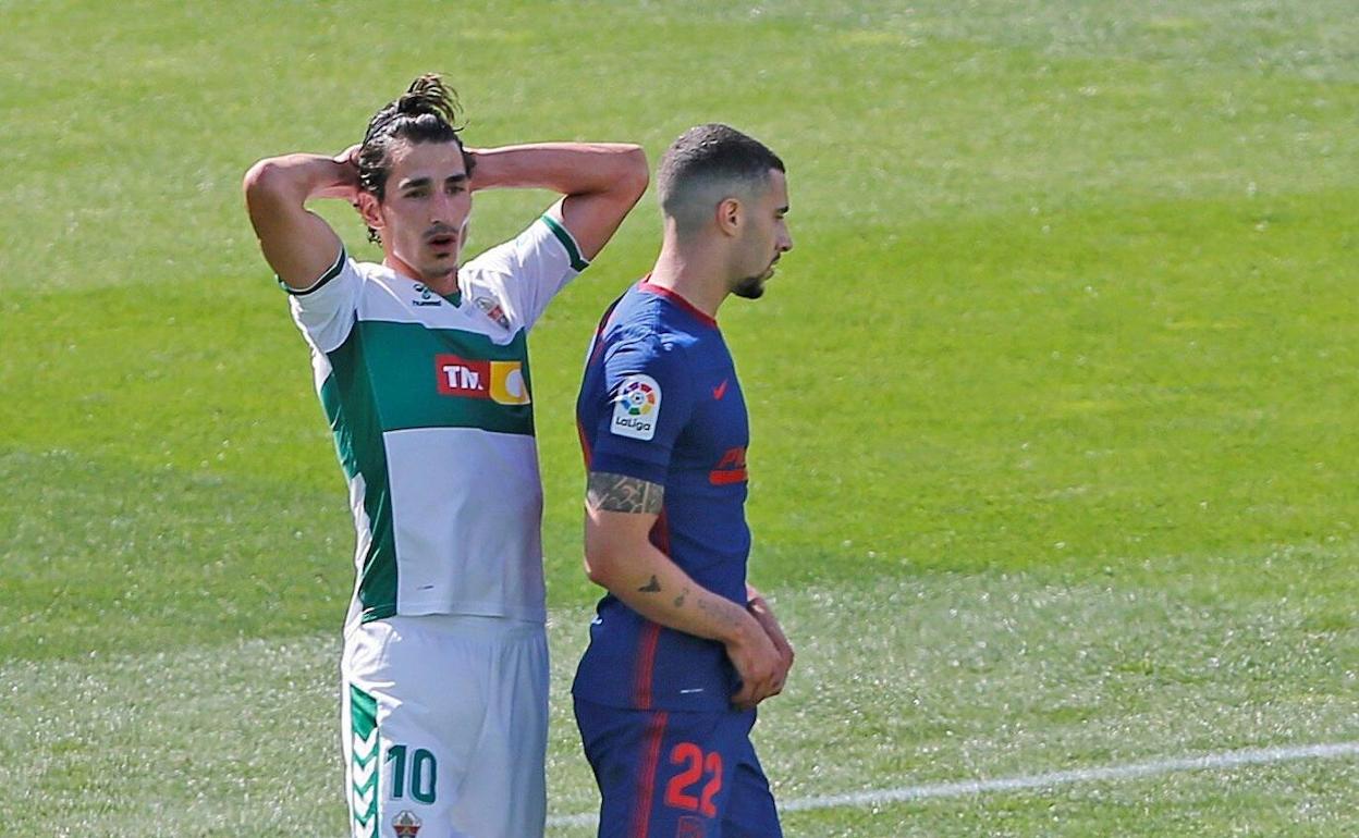 Pere Milla, en el choque ante el Atlético. 