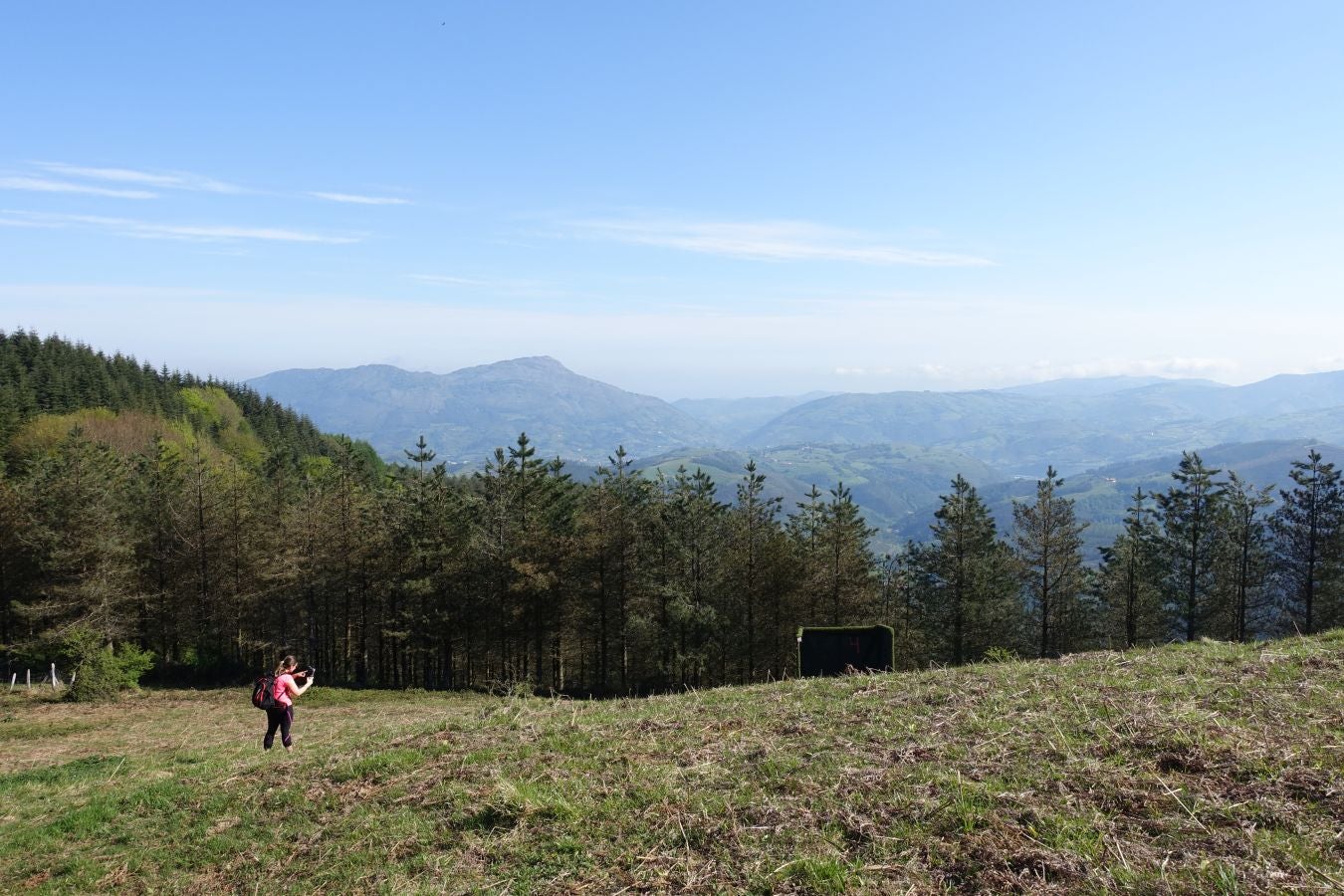 La cima del Alto Urola muestra algunas de las principales montañas de Gipuzkoa, llegando a Navarra