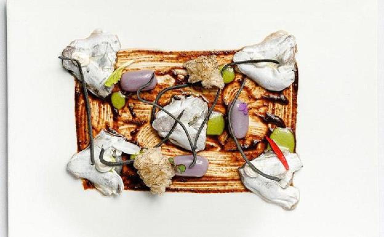 Kokotxas ajo negro de Rubén Trincado