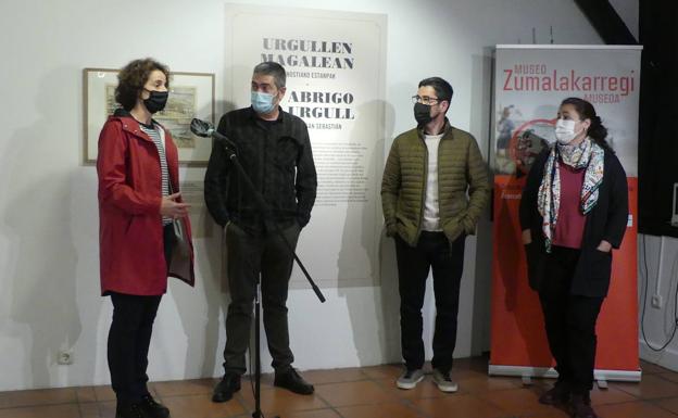 Representantes políticos y culturales, en la presentación de este jueves. 