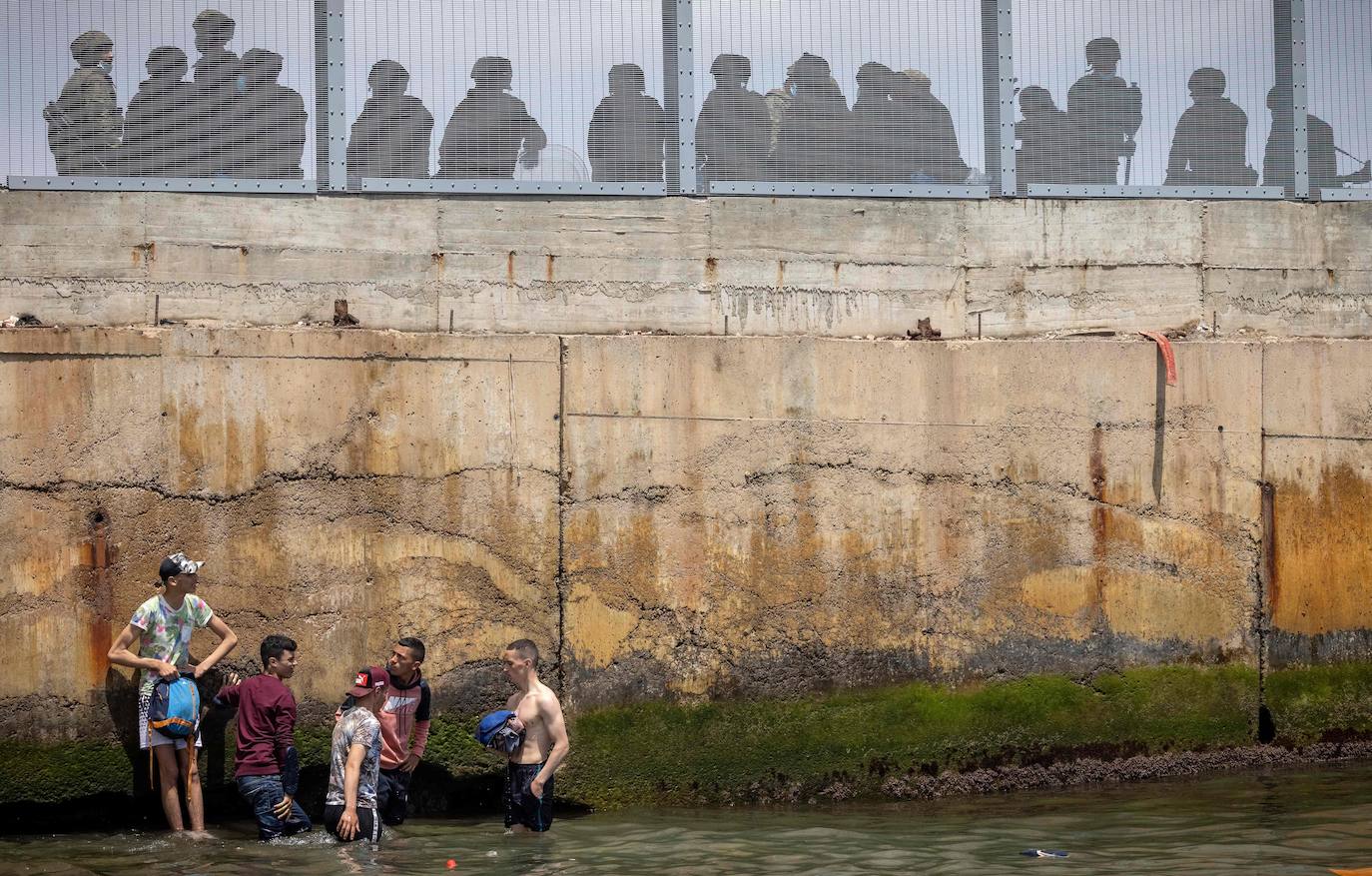 Fotos: Llegada masiva de inmigrantes a Ceuta