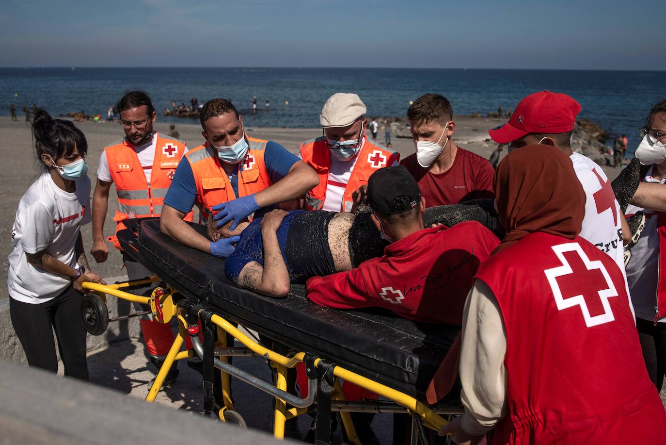 Fotos: Llegada masiva de inmigrantes a Ceuta