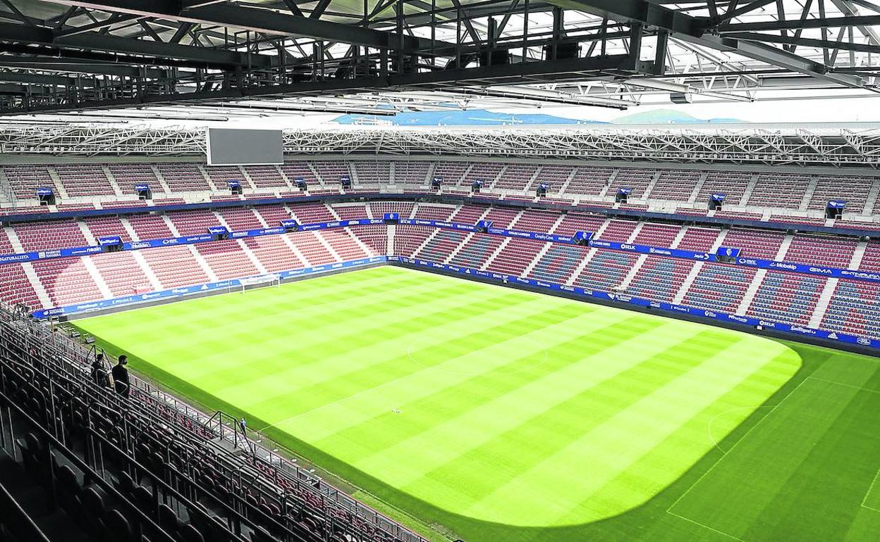 El remozado El Sadar, donde se juegará el partido. 