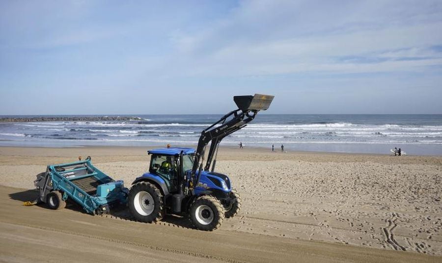 Preparando la temporada de playas. 