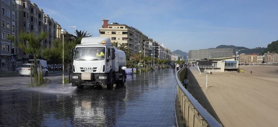 Preparando la temporada de playas. 