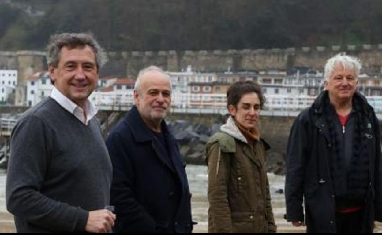 Rafa Zulaika, Pantxoa Etchegoin, Nerea Alberdi y Koldo Amestoy.