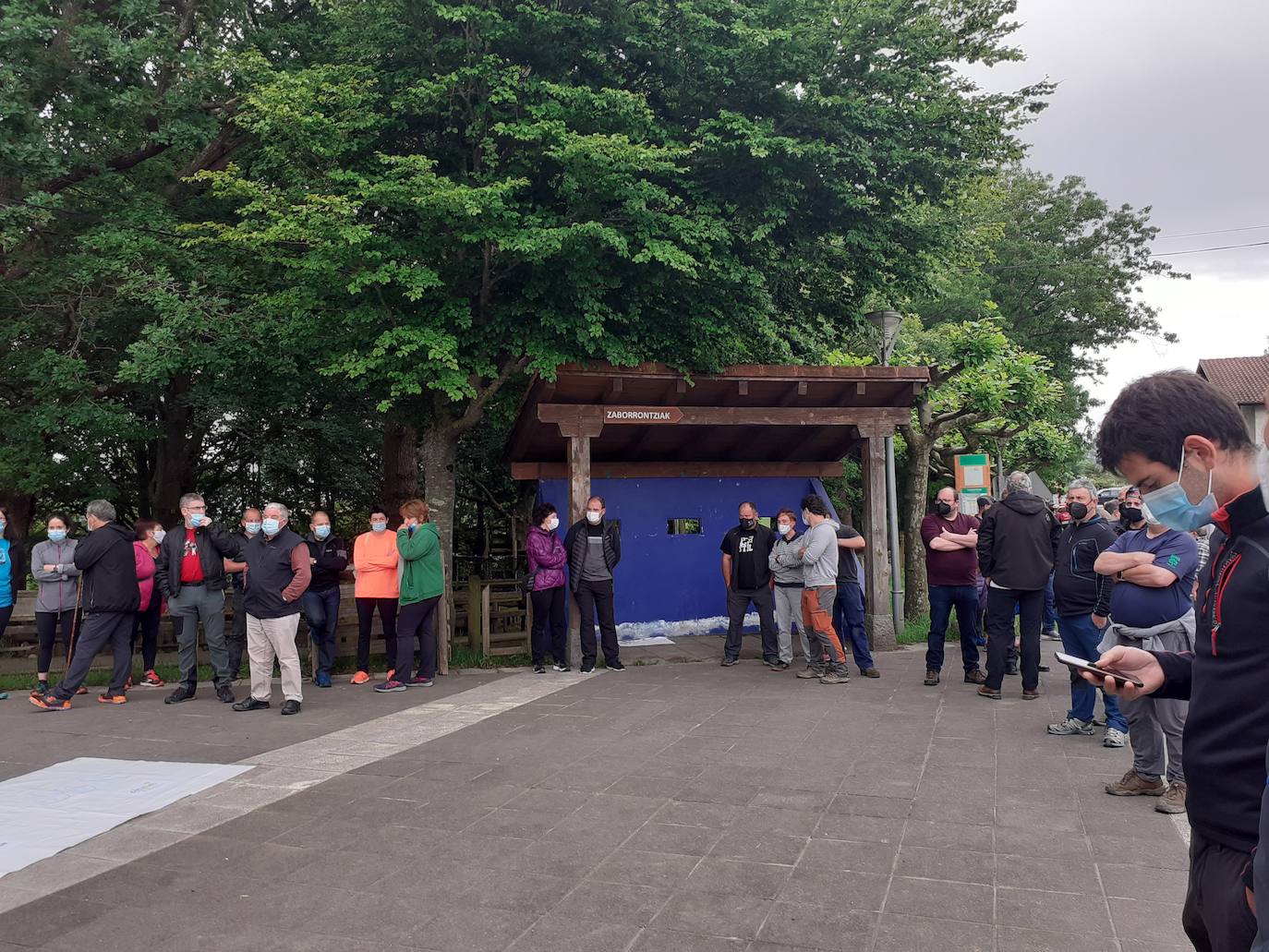 Concentración en apoyo a Jon Zubizarreta