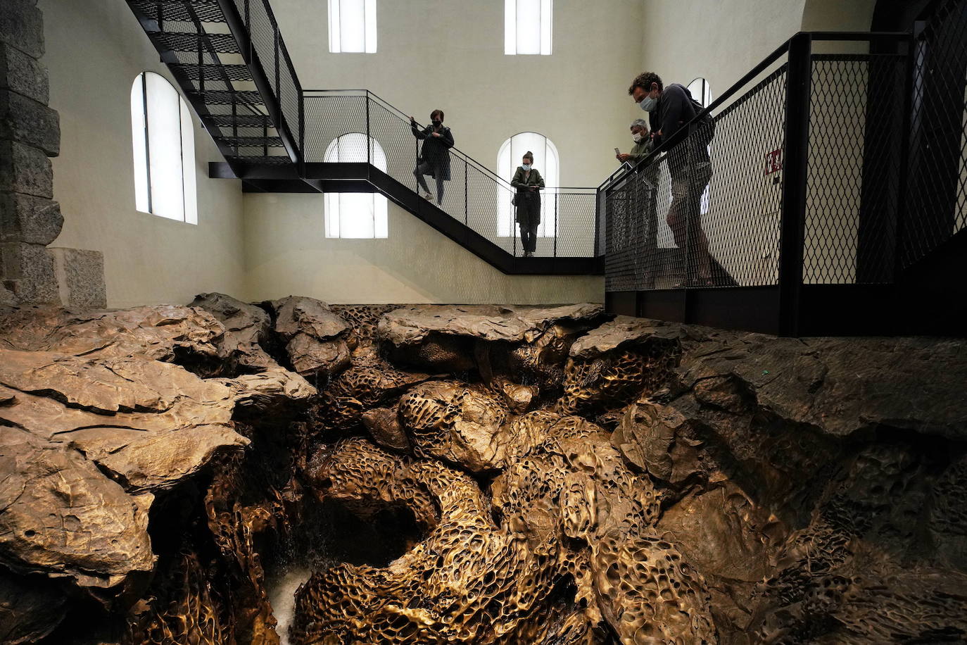 Imagen de la obra 'Hondalea', expuesta en la Isla de Santa Clara