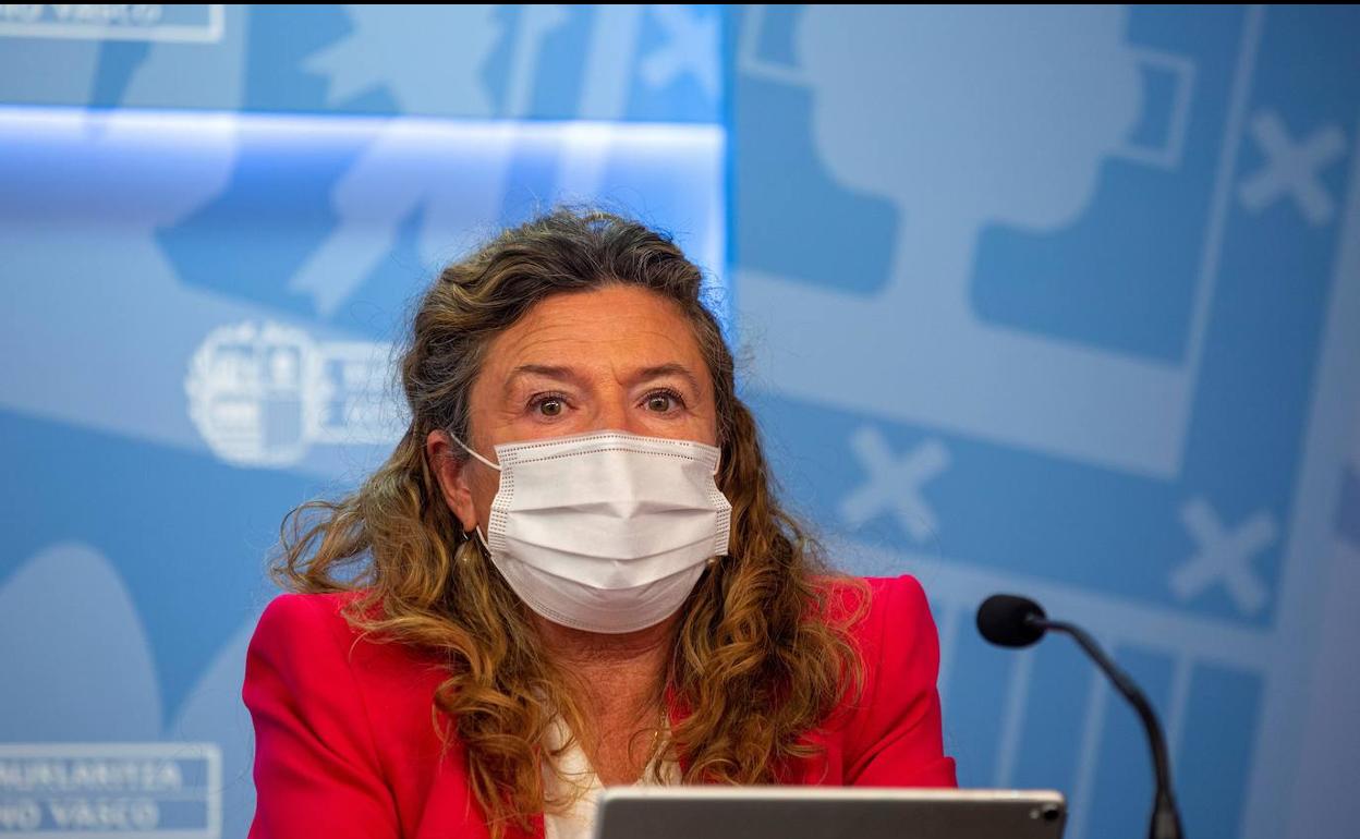 La consejera de salud del Gobierno Vasco, Gotzone Sagardui. 