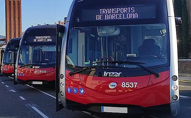 Modelos de autobús eléctrico que operan en Barcelona. 