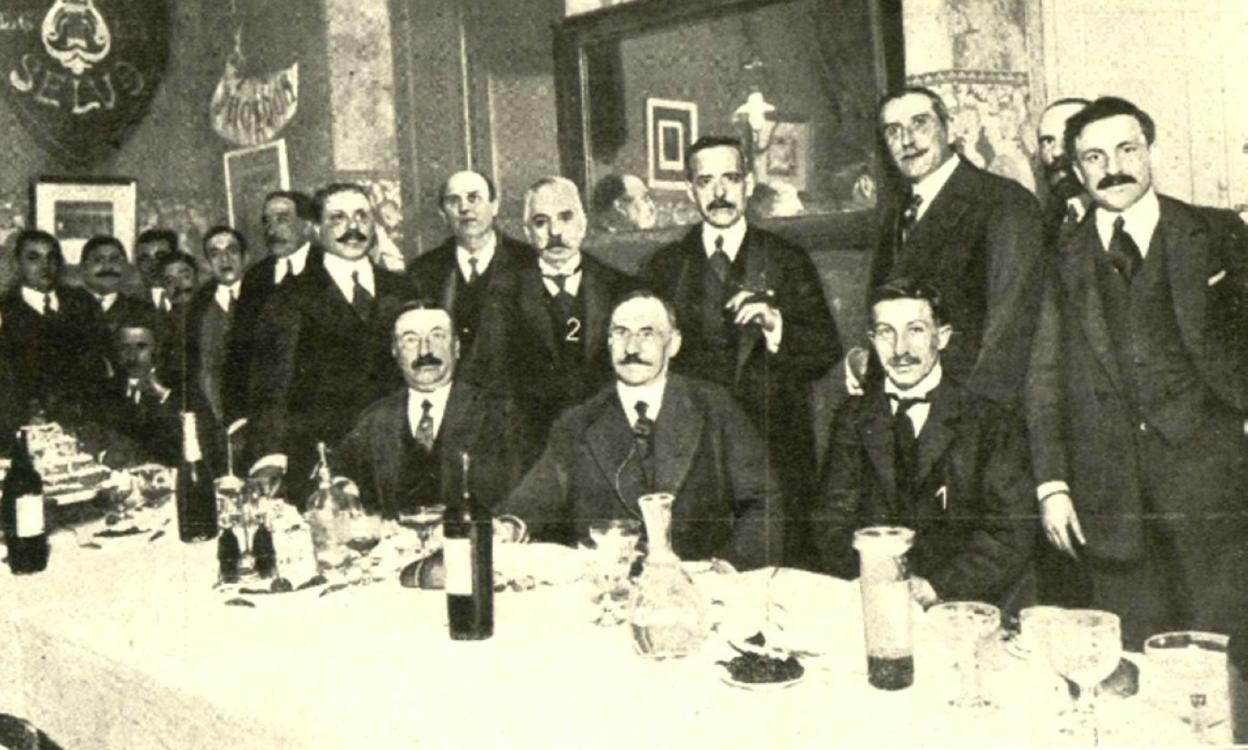 1914: almuerzo inaugural del Círculo Riojano. 
