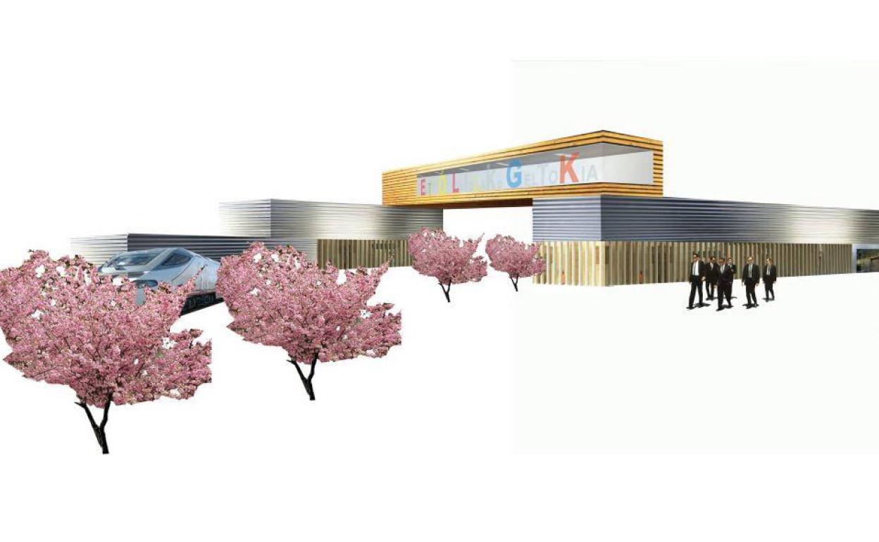 Infografía del posible nuevo diseño de la estación.