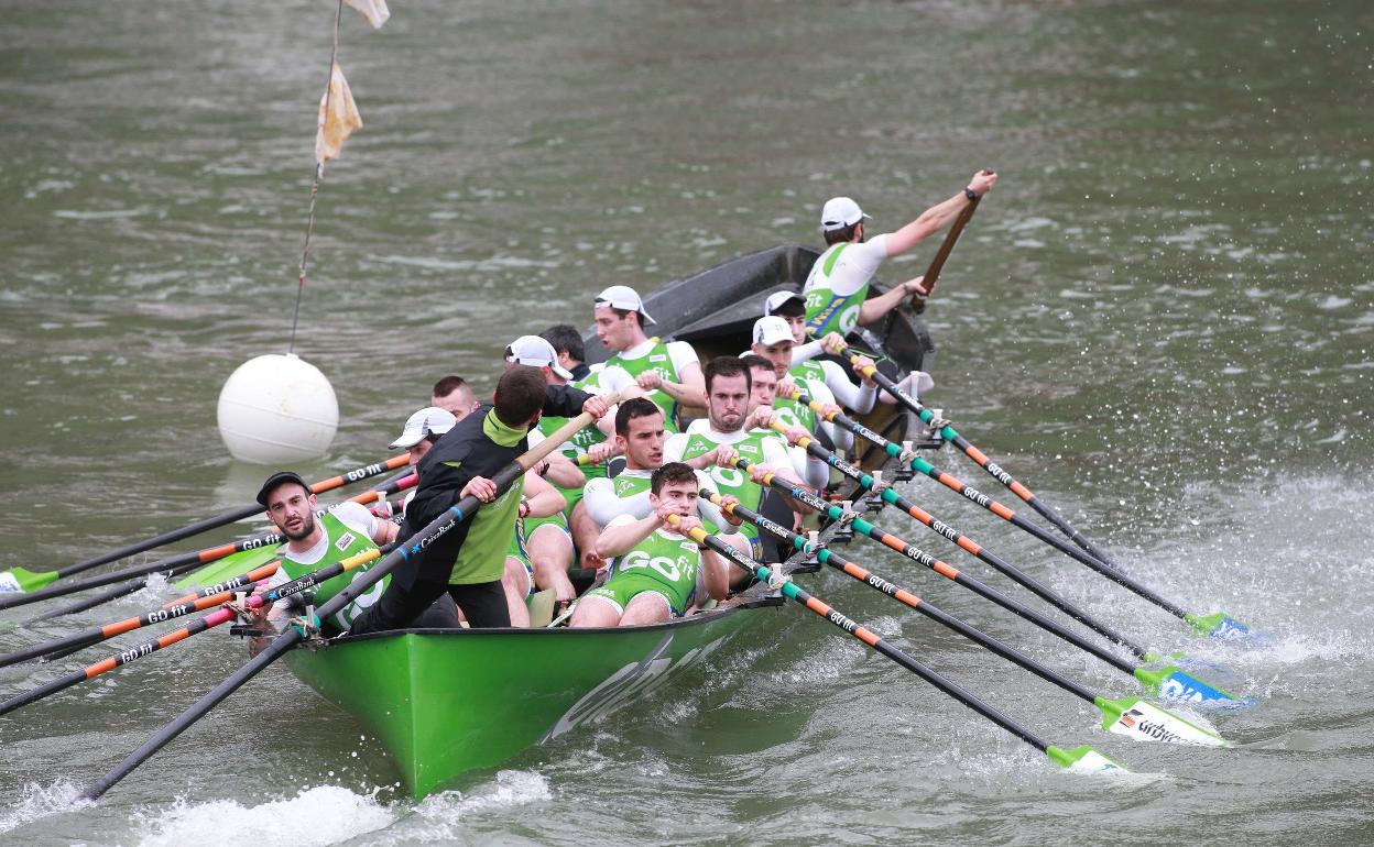 Go fit Hondarribia 'B' en el test de Pasaia del pasado marzo.