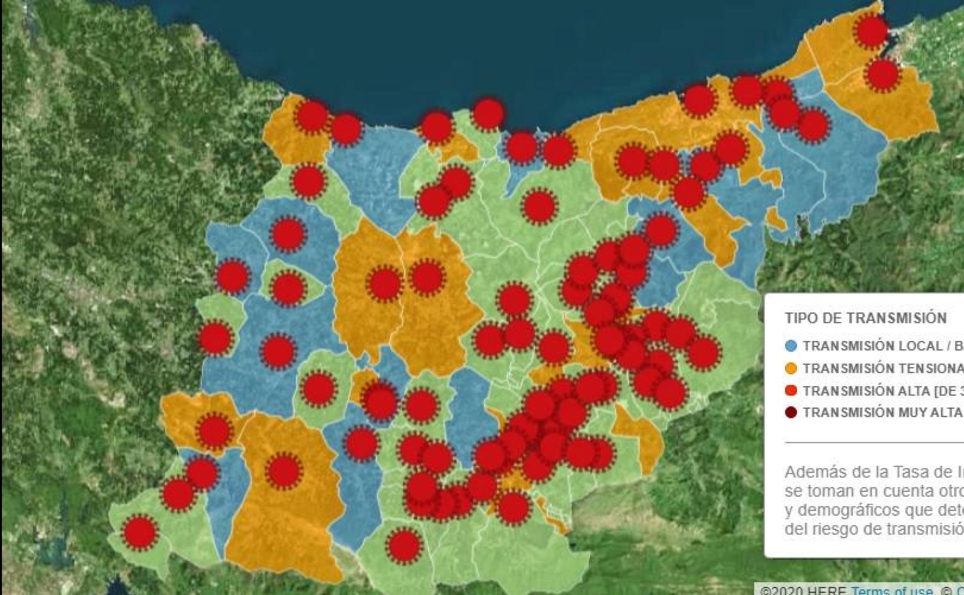 Consulta la incidencia del coronavirus en cada municipio de Gipuzkoa