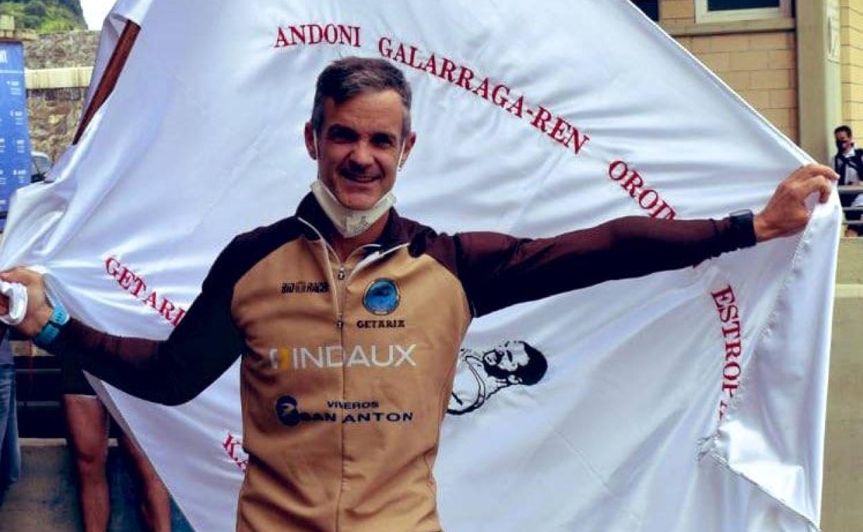 Ion Larrañaga, el domingo tras la victoria. 