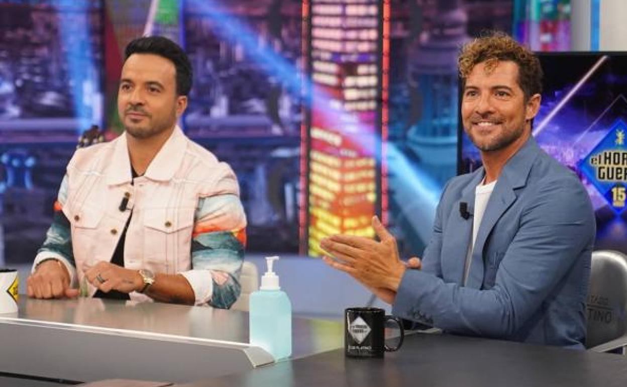 Luis Fonsi y David Bisbal en 'El Hormiguero'.