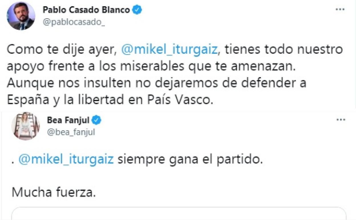 Amenazas Mikel Iturgaiz:Casado carga contra los «miserables» que han amenazado al hijo de Iturgaiz