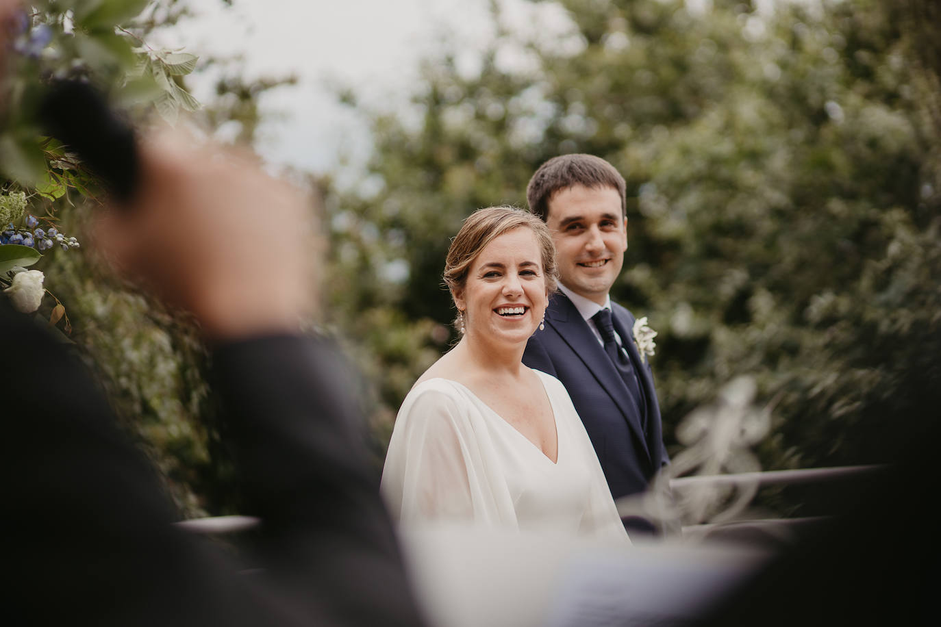 Amaia Urkia y Xabier Elorza se dieron el «sí quiero» en una emotiva ceremonia celebrada en el Mirador de Ulía