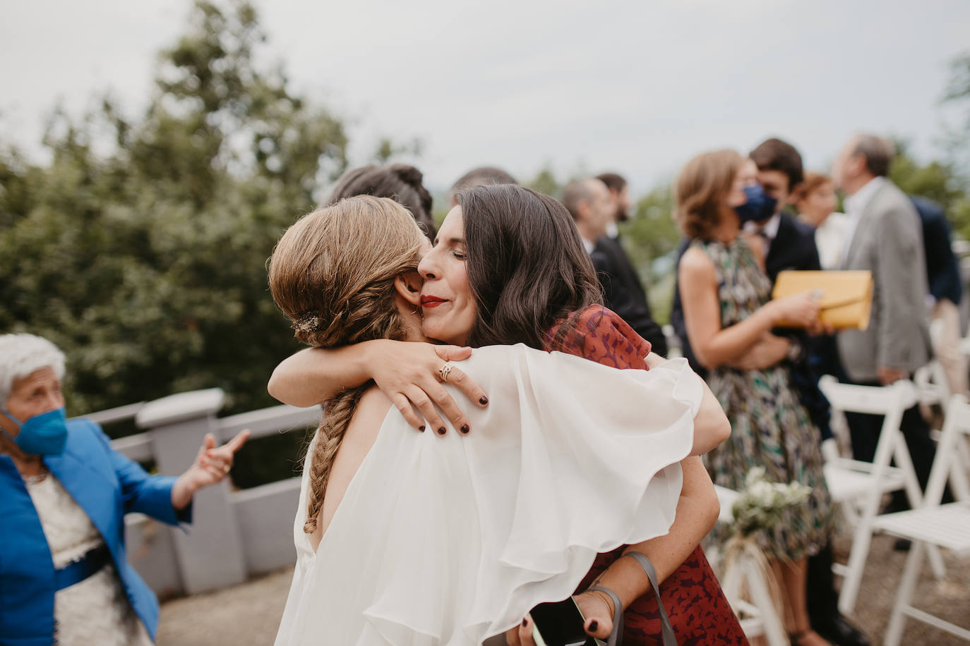 Amaia Urkia y Xabier Elorza se dieron el «sí quiero» en una emotiva ceremonia celebrada en el Mirador de Ulía