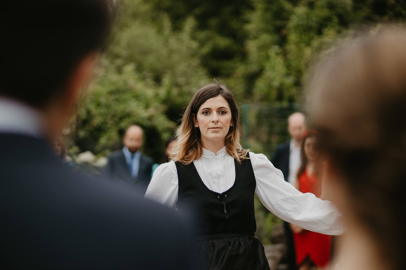 Amaia Urkia y Xabier Elorza se dieron el «sí quiero» en una emotiva ceremonia celebrada en el Mirador de Ulía