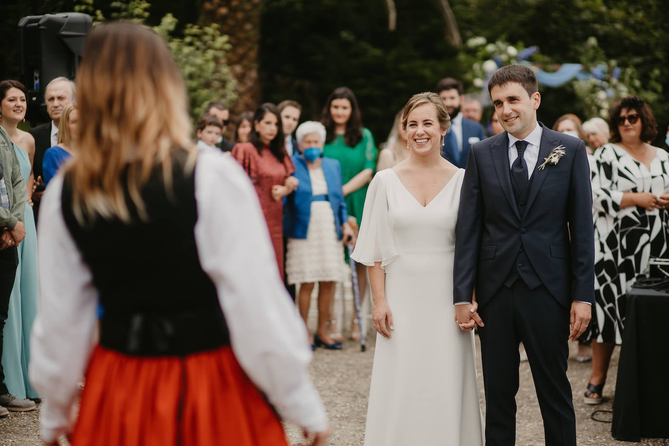 Amaia Urkia y Xabier Elorza se dieron el «sí quiero» en una emotiva ceremonia celebrada en el Mirador de Ulía