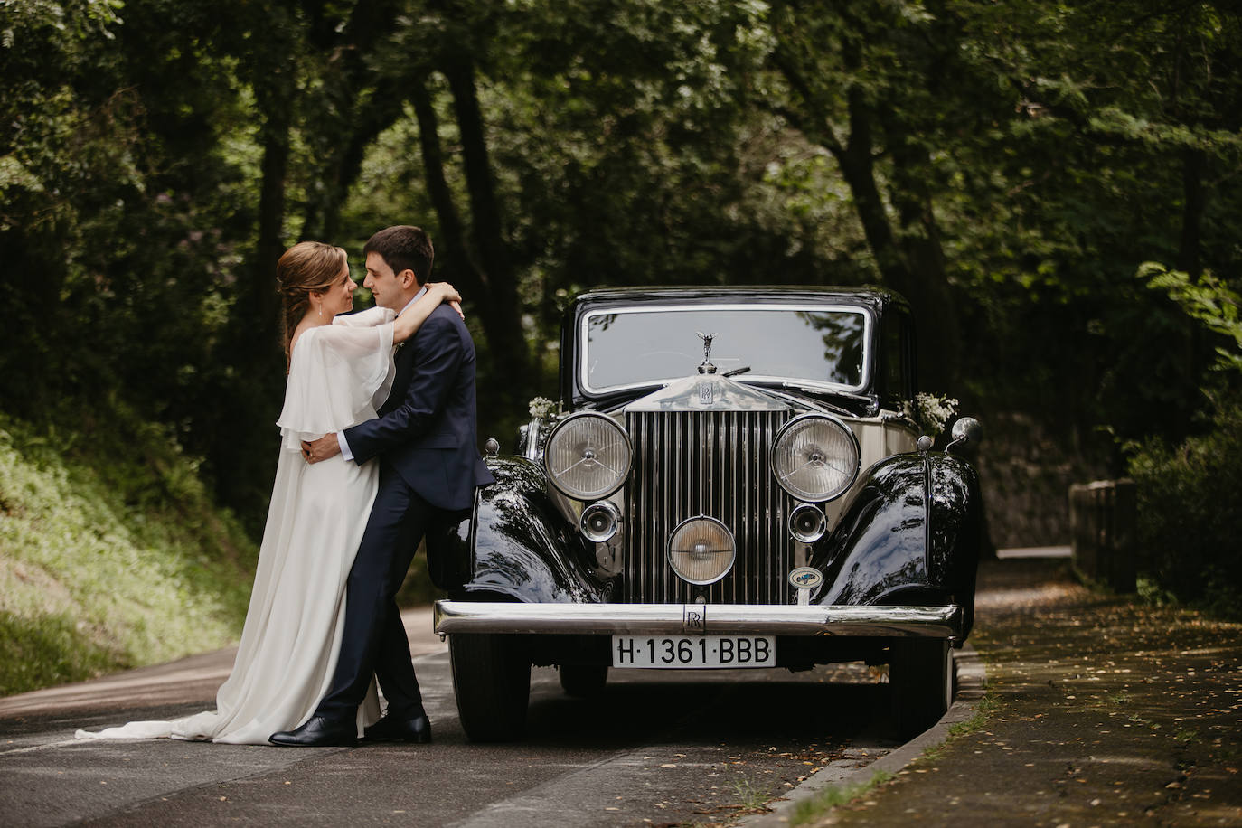 Amaia Urkia y Xabier Elorza se dieron el «sí quiero» en una emotiva ceremonia celebrada en el Mirador de Ulía