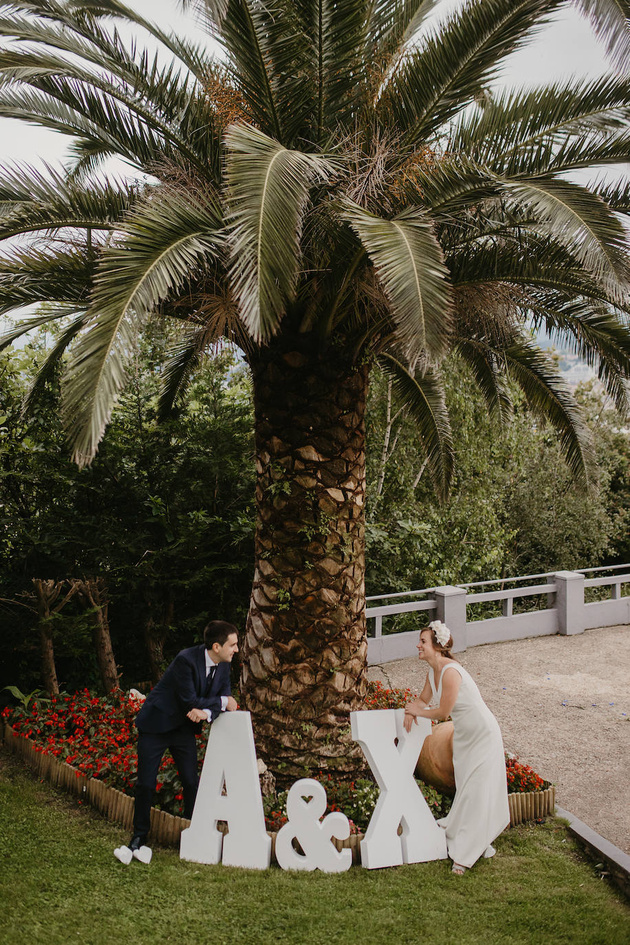 Amaia Urkia y Xabier Elorza se dieron el «sí quiero» en una emotiva ceremonia celebrada en el Mirador de Ulía