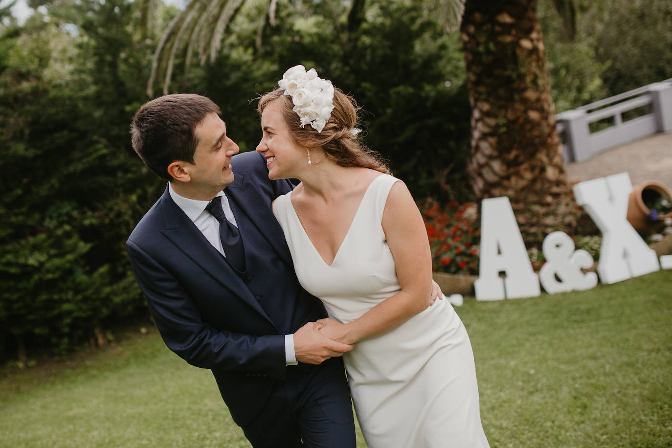 Amaia Urkia y Xabier Elorza se dieron el «sí quiero» en una emotiva ceremonia celebrada en el Mirador de Ulía