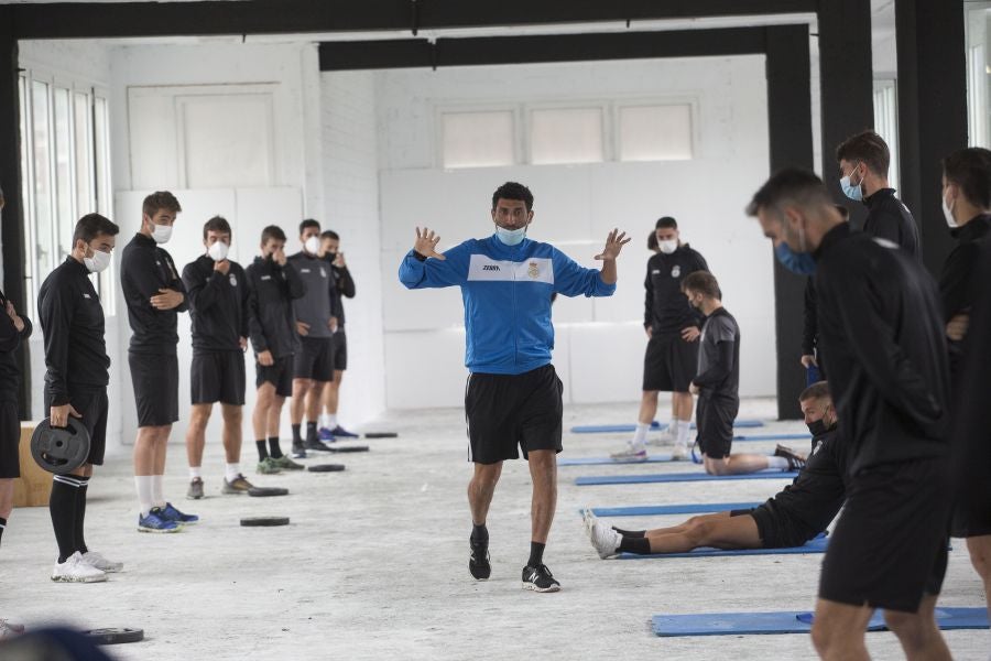 Los jugadores del Real Unión se han ejecitado en el Stadium Gal para comenzar a preparar la próxima temporada 