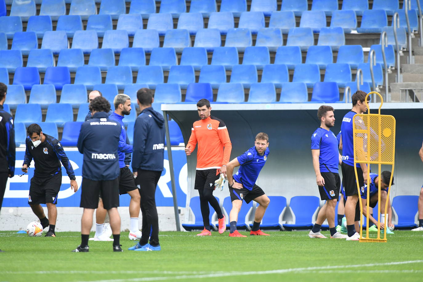 Fotos: Las mejores imágenes del entrenamiento de la Real Sociedad