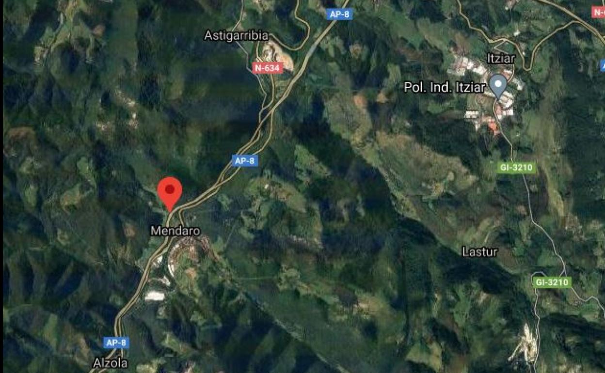 Dos heridos en el accidente de un camión en la AP-8 a su paso por Mendaro