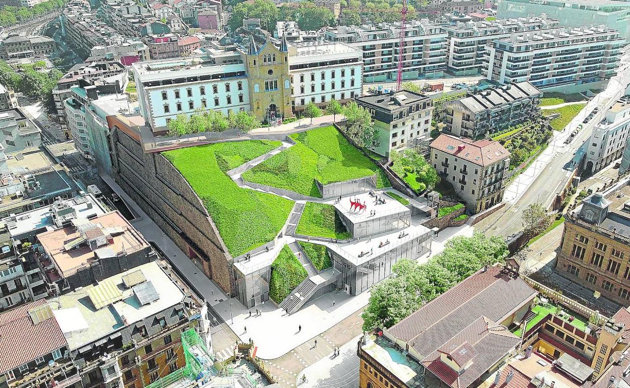 Un ascensor permitirá acceder a las zonas de estancia que asomarán sobre el talud.