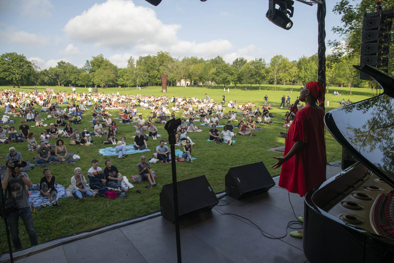 Fotos: Cécile McLorian en el concierto de adelanto del Jazzaldia
