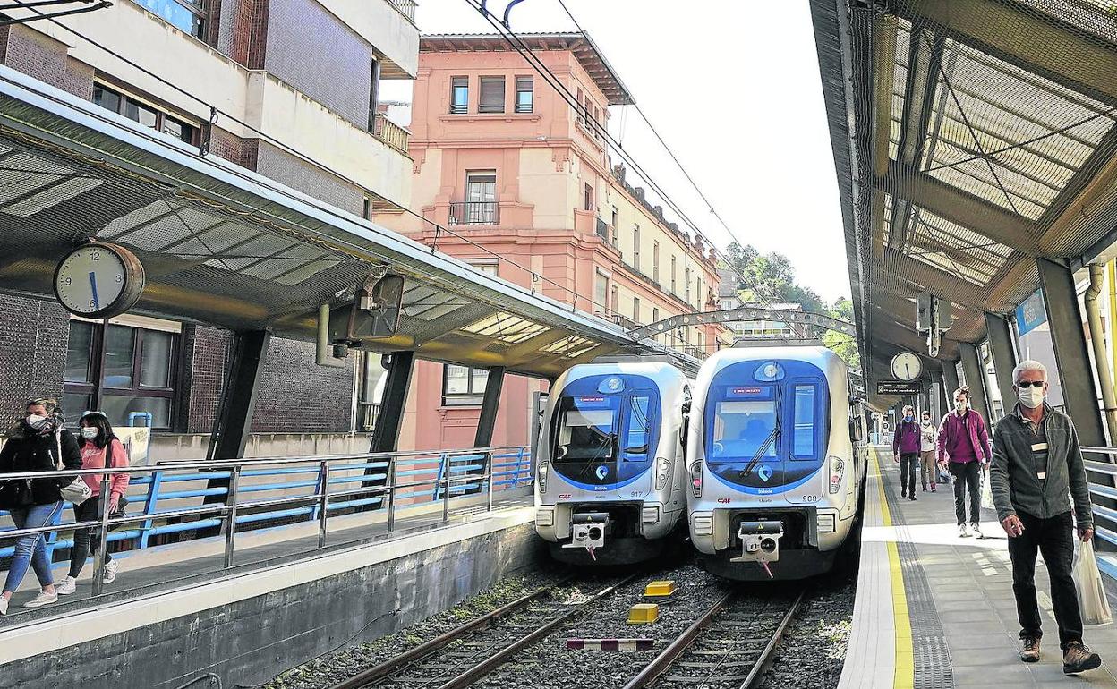 Actual estación de Euskotren de Pasai Antxo. 