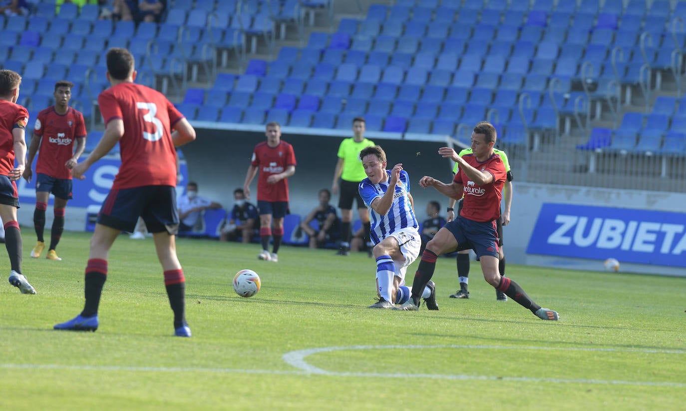 El Sanse se impuso por 3-1 al Osasuna B. El navarro ya suma dos tantos, el de este martes de penalti, mientras que el riojano aprovechó un regalo de Roberto López para vencer al conjunto navarro.