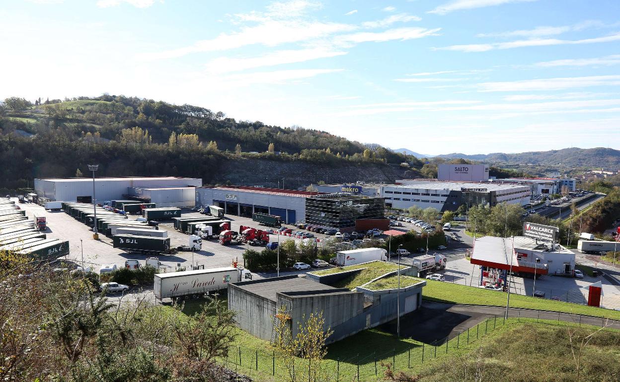 Zona de Lanbarren (Oiartzun) donde Amazon prevé abrir un centro logístico. 