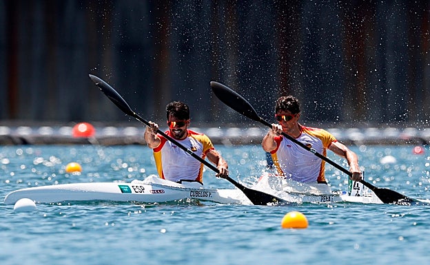 Cubelos y Peña durante la final 