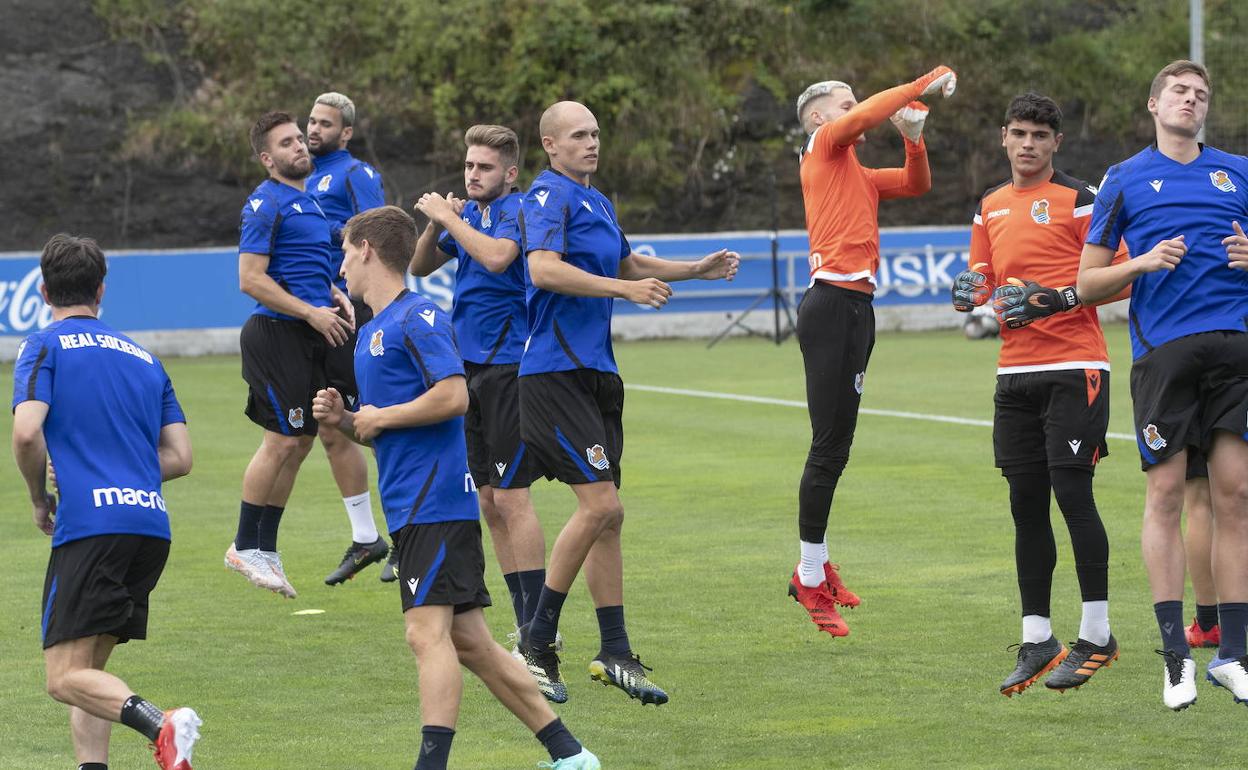 Guridi y Guevara vuelven a entrenarse con el grupo