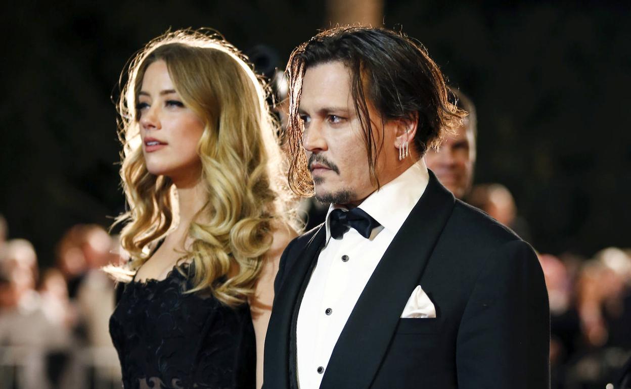 Amber Heard y Johnny Depp, en enero de 2016, en una gala en Palm Spring. 