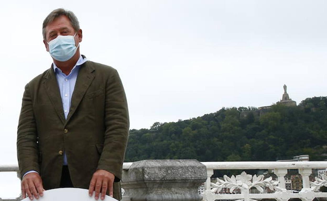 Bingen Zupiria, en el acto en el que ha participado este jueves en Donostia.