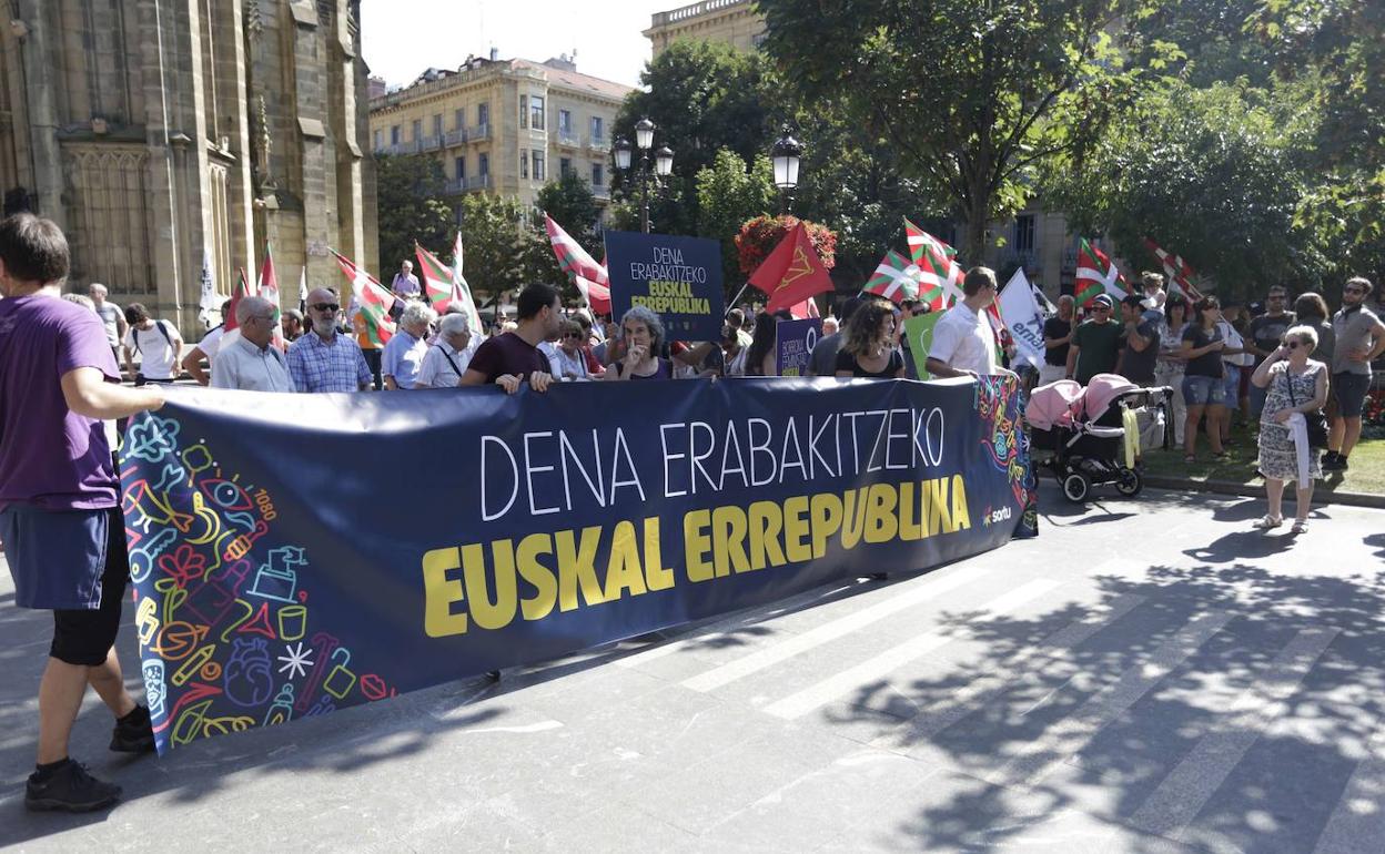 Imagen de archivo de una manifestación de Sortu 