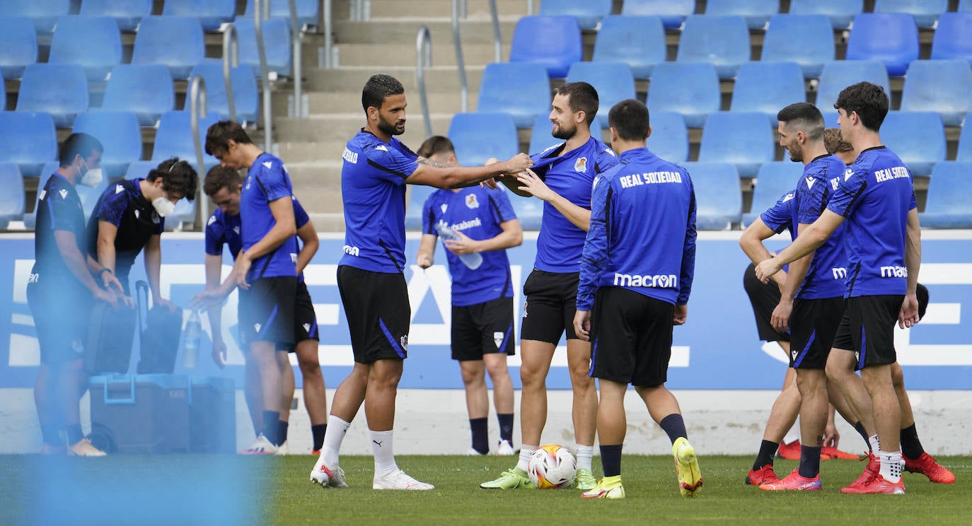 Fotos: Las mejores imágenes del entrenamiento de la Real Sociedad