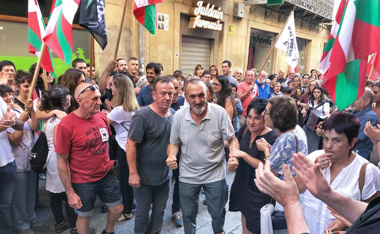 Homenaje de bienvenida a Xabier Ugarte en Oñati en 2019.