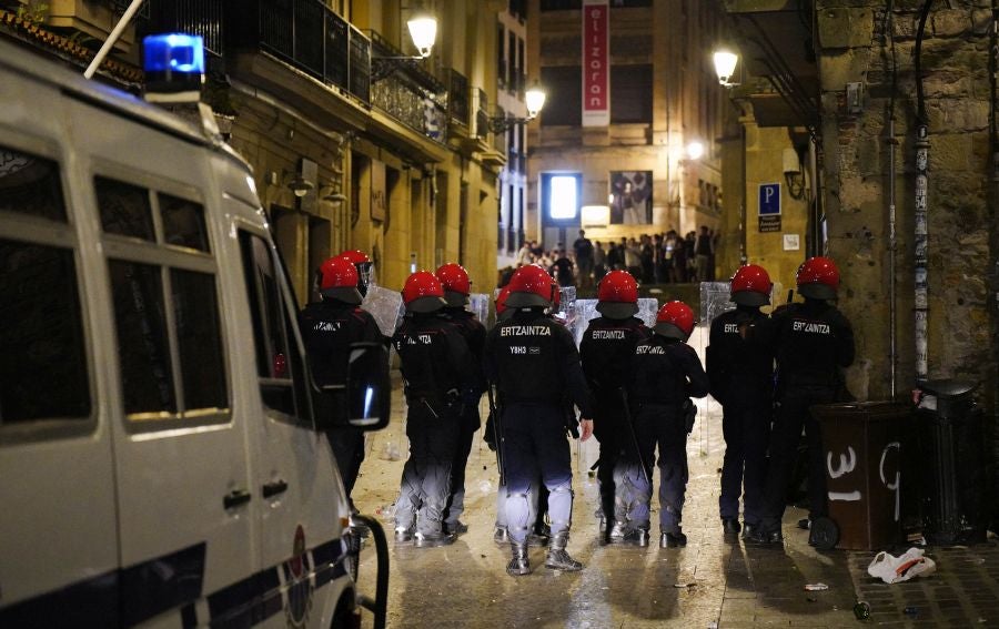 Fotos: Altercados en Donostia