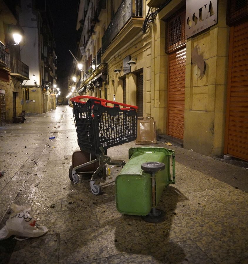 Fotos: Altercados en Donostia