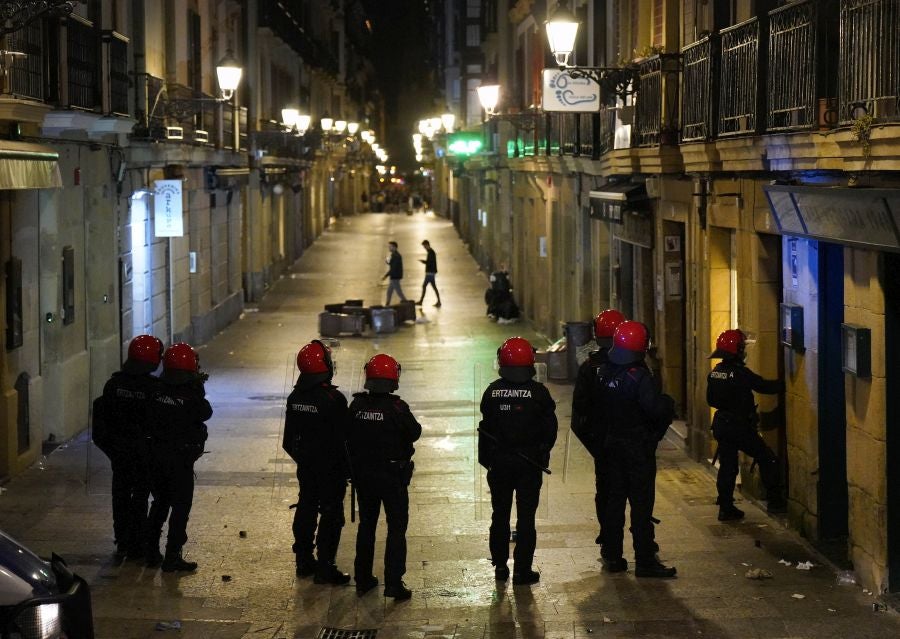 Fotos: Altercados en Donostia